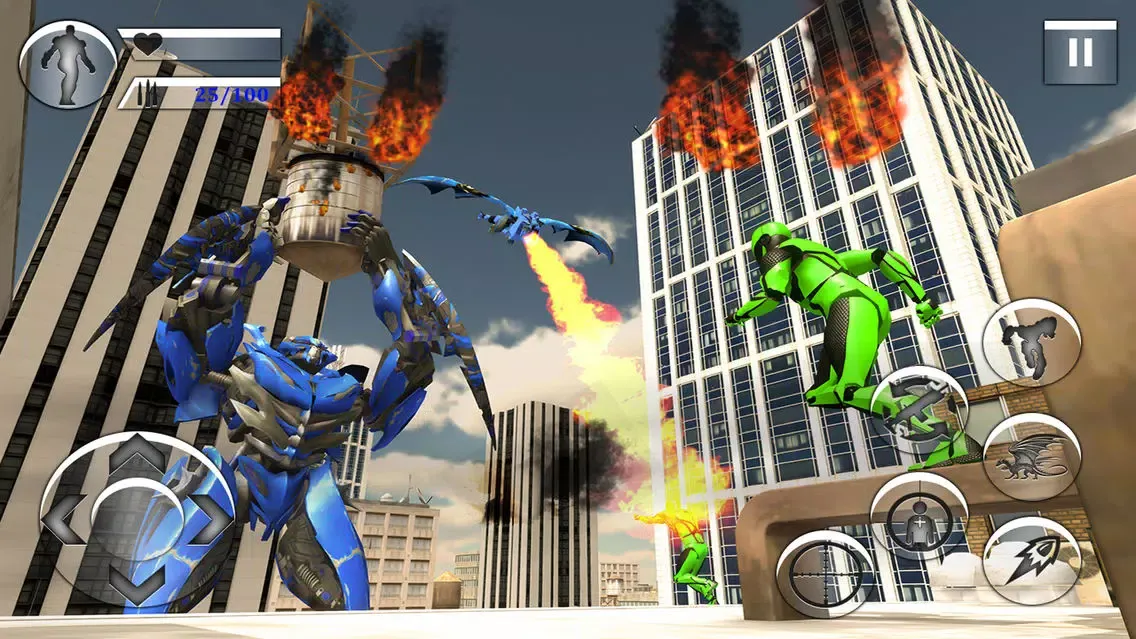 Futuristic Robot War dragon 18 Screenshots