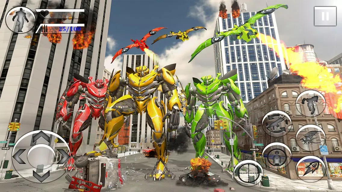 Futuristic Robot War dragon 18 Screenshots