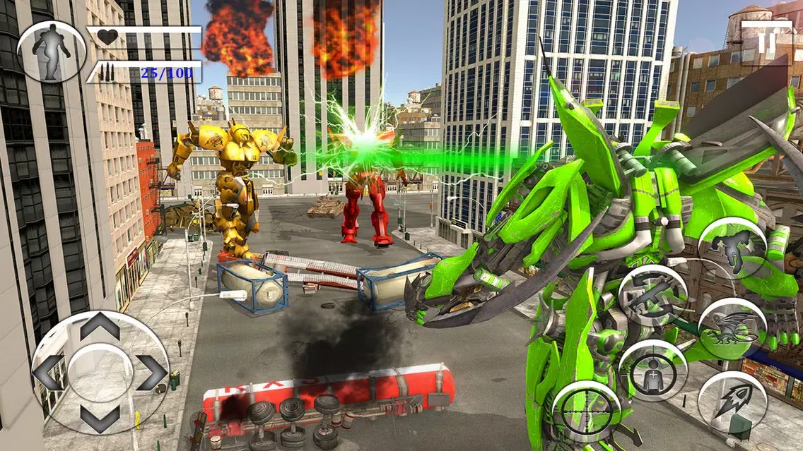 Futuristic Robot War dragon 18 Screenshots