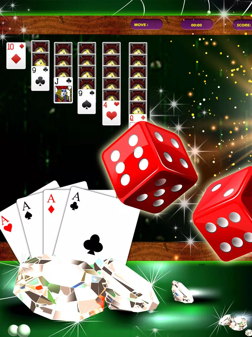 Green Diamond Solitaire – Emerald Cube Cards Game iPad 應用截圖