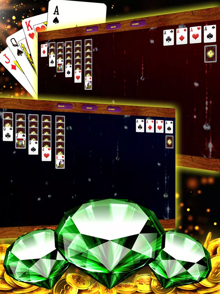 Green Diamond Solitaire – Emerald Cube Cards Game iPad 應用截圖