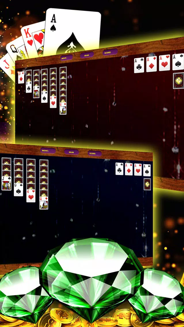 Green Diamond Solitaire – Emerald Cube Cards Game應用截圖