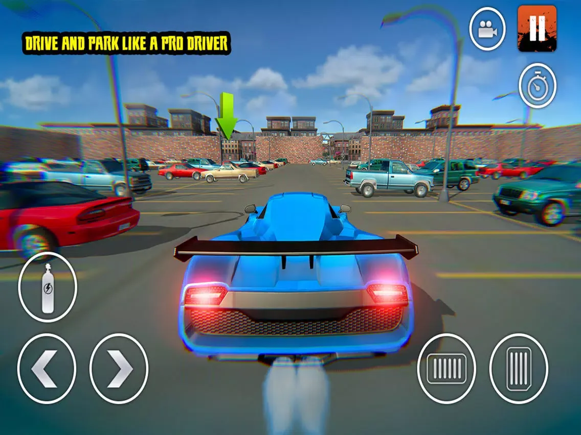 ภาพหน้าจอของ Mega Ramp Flying Car Parking iPad 
