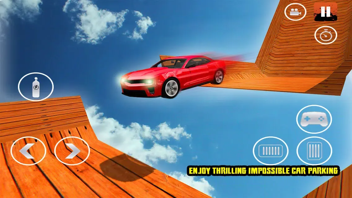 ภาพหน้าจอของ Mega Ramp Flying Car Parking