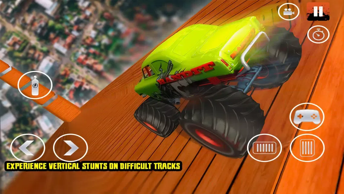 ภาพหน้าจอของ Mega Ramp Flying Car Parking