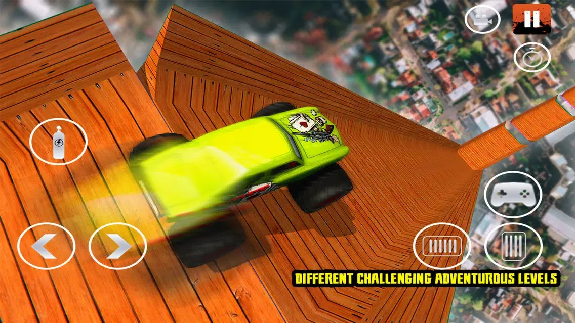 ภาพหน้าจอของ Mega Ramp Flying Car Parking