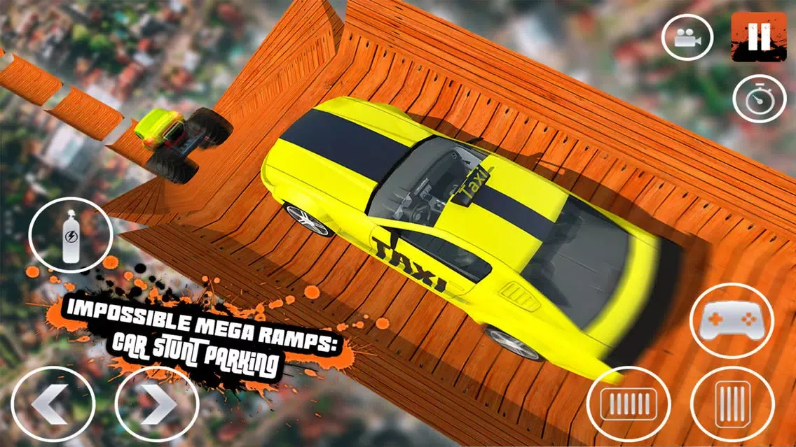 ภาพหน้าจอของ Mega Ramp Flying Car Parking