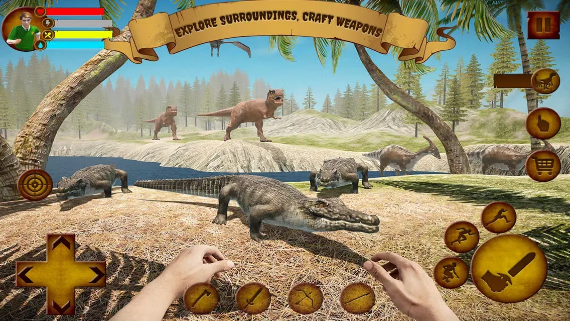 ภาพหน้าจอของ Ark Survival escape Dino Hunt