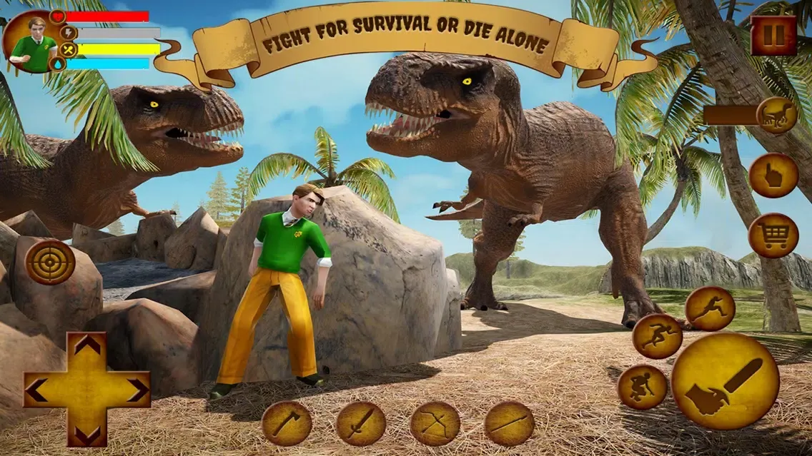ภาพหน้าจอของ Ark Survival escape Dino Hunt