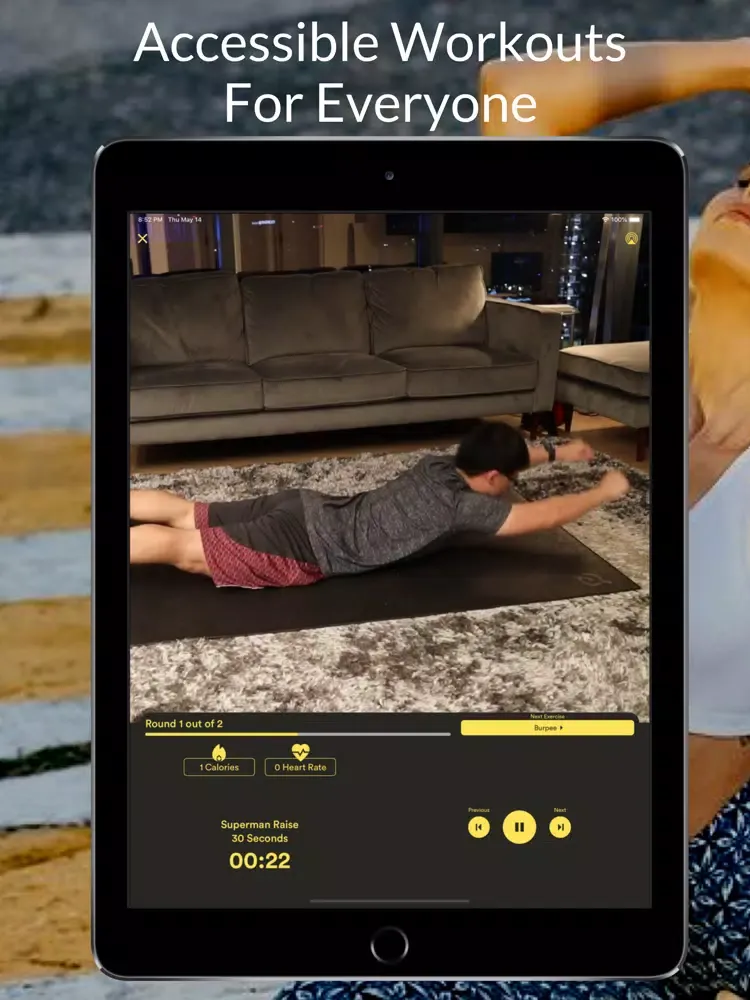 Tangkapan layar Circuit - At Home Fitness iPad 