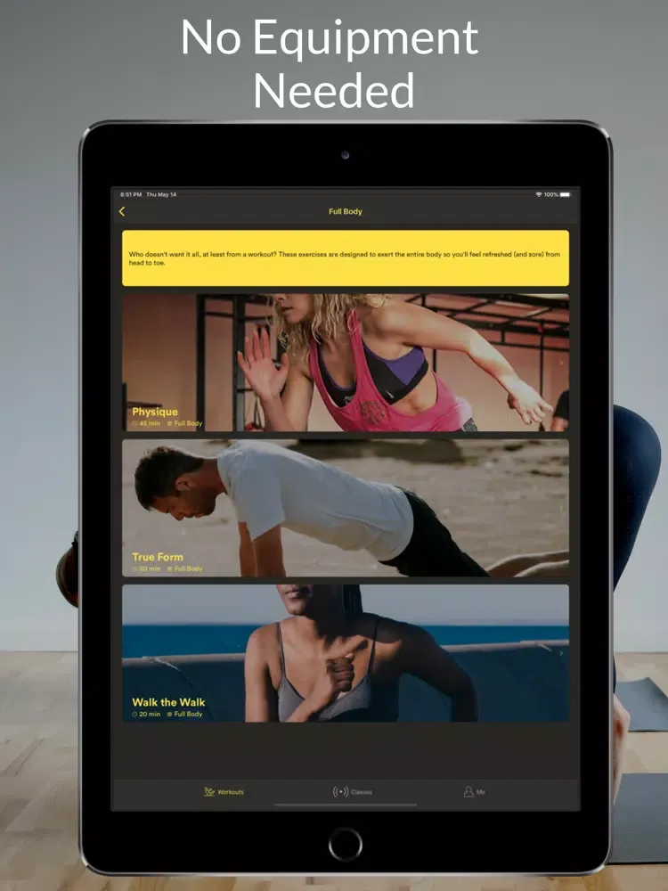 Tangkapan layar Circuit - At Home Fitness iPad 