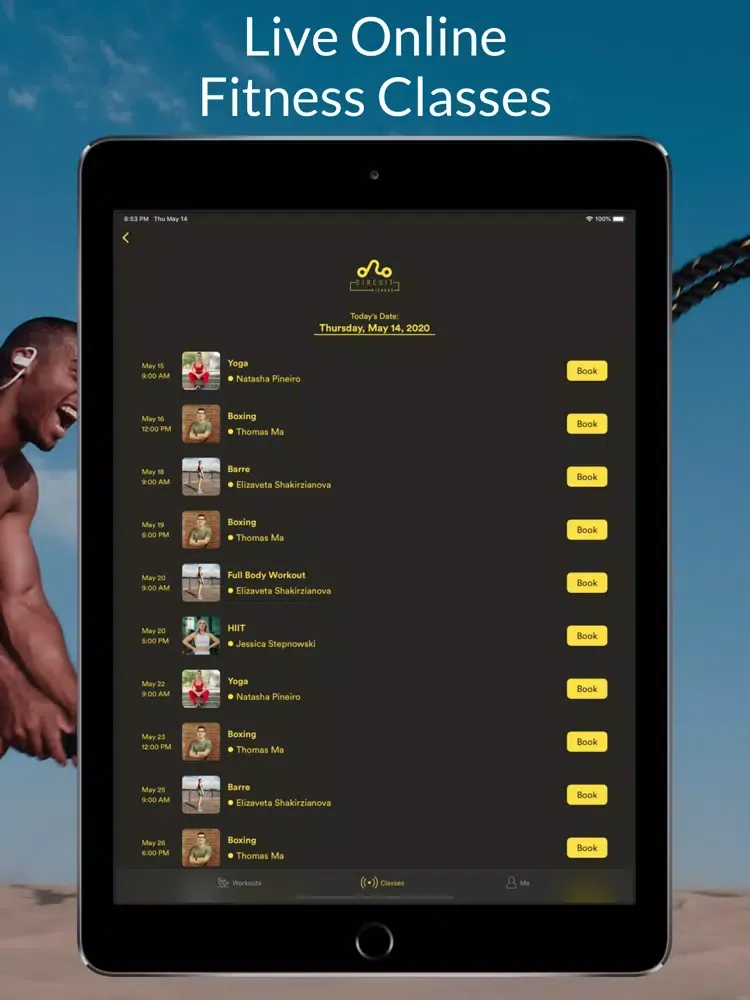 Tangkapan layar Circuit - At Home Fitness iPad 