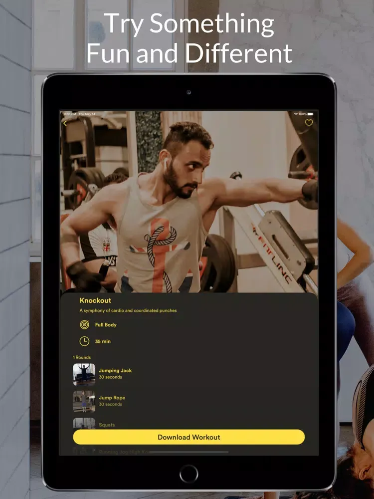 Tangkapan layar Circuit - At Home Fitness iPad 