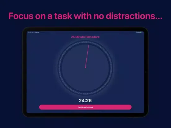 Capturas de pantalla de Pomodoro² iPad 