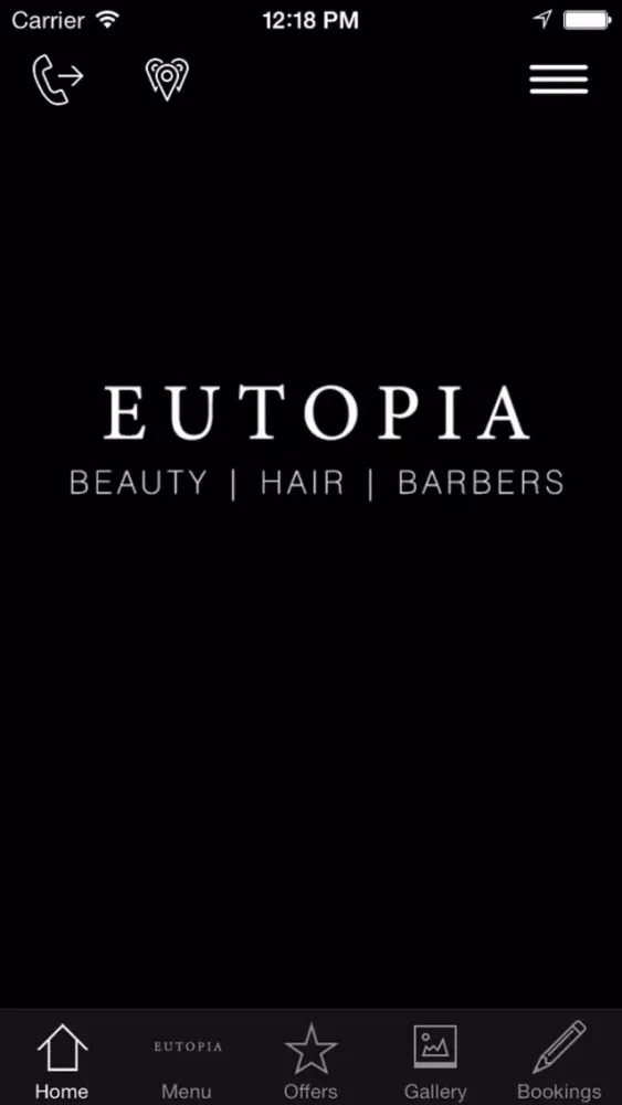 Ảnh chụp màn hình của Eutopia Hair and Beauty