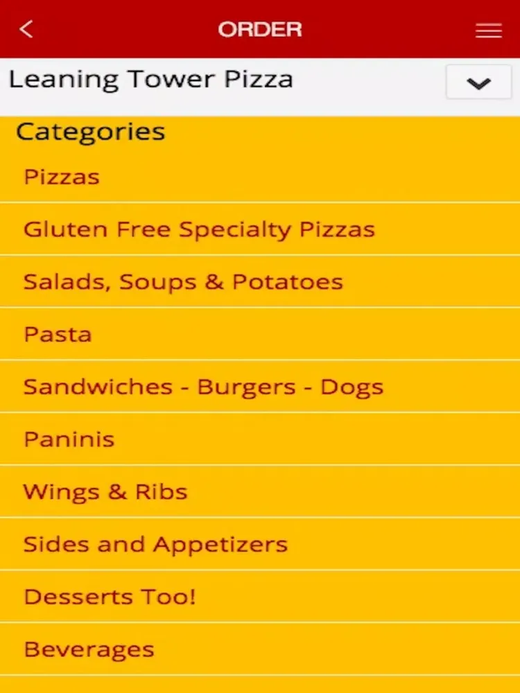 Leaning Tower Pizza iPad 应用截图