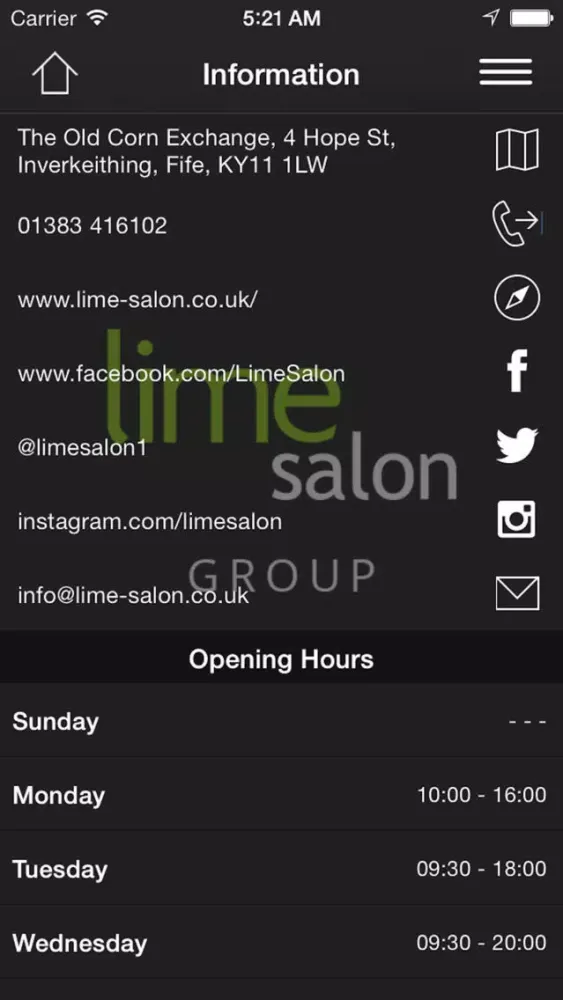 Capturas de pantalla de Lime Salon