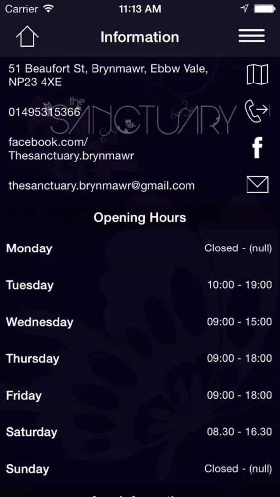 Ảnh chụp màn hình của The Sanctuary Brynmawr
