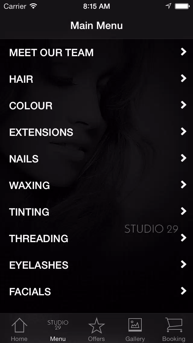 Tangkapan skrin Studio 29