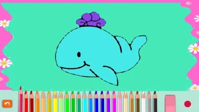 Zrzuty ekranu Shark tank and Sea animals coloring game for kid