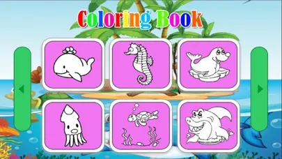 Zrzuty ekranu Shark tank and Sea animals coloring game for kid
