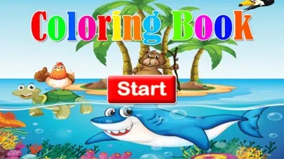 Zrzuty ekranu Shark tank and Sea animals coloring game for kid
