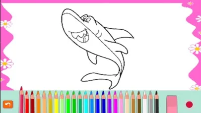 Zrzuty ekranu Shark tank and Sea animals coloring game for kid