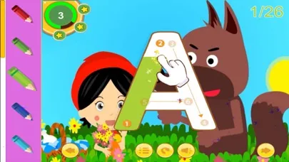 Aesop fables and ABC Tracing for kindergarten 스크린샷