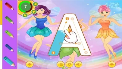Fairy tale and ABC Alphabet tracing for kid سکرین شاٹس