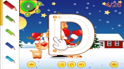 ABC Alphabet Tracer Santa Claus song game for baby應用截圖