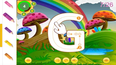 Tangkapan skrin ABC Alphabet Tracing Coloring Educational Learning Game for kids
