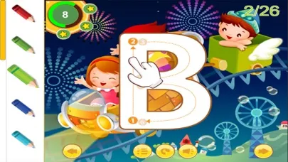 Alphabetty song Alphabet Tracing Coloring game سکرین شاٹس