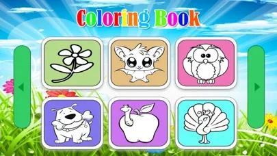 Animals Coloring Books - dog cat princess and flower drawing painting games for kids应用截图