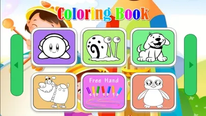Animals Cartoon Coloring Page  Learning for kids Ekran Görüntüleri
