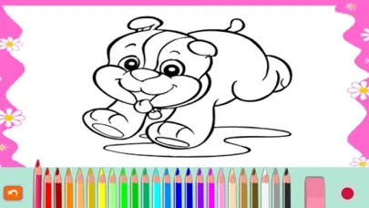 Animals Cartoon Coloring Page  Learning for kids Ekran Görüntüleri