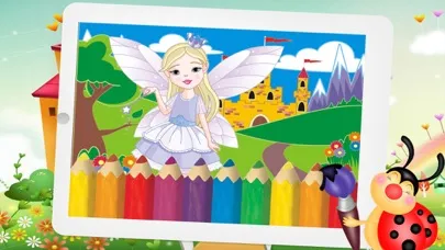 Zrzuty ekranu Princess Fairy Tale and Wonderland Coloring page