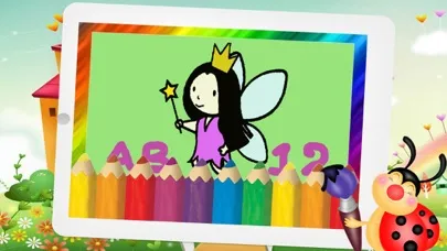 Zrzuty ekranu Princess Fairy Tale and Wonderland Coloring page