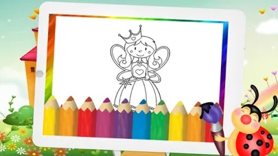 Zrzuty ekranu Princess Fairy Tale and Wonderland Coloring page