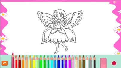 Princess fairy tail coloring for kindergarten Screenshots