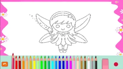 Princess fairy tail coloring for kindergarten Screenshots
