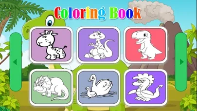 Dinosaurs Coloring - Animals Painting page drawing book games for kids スクリーンショット