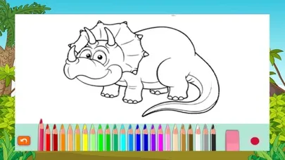 Dinosaurs Coloring - Animals Painting page drawing book games for kids スクリーンショット