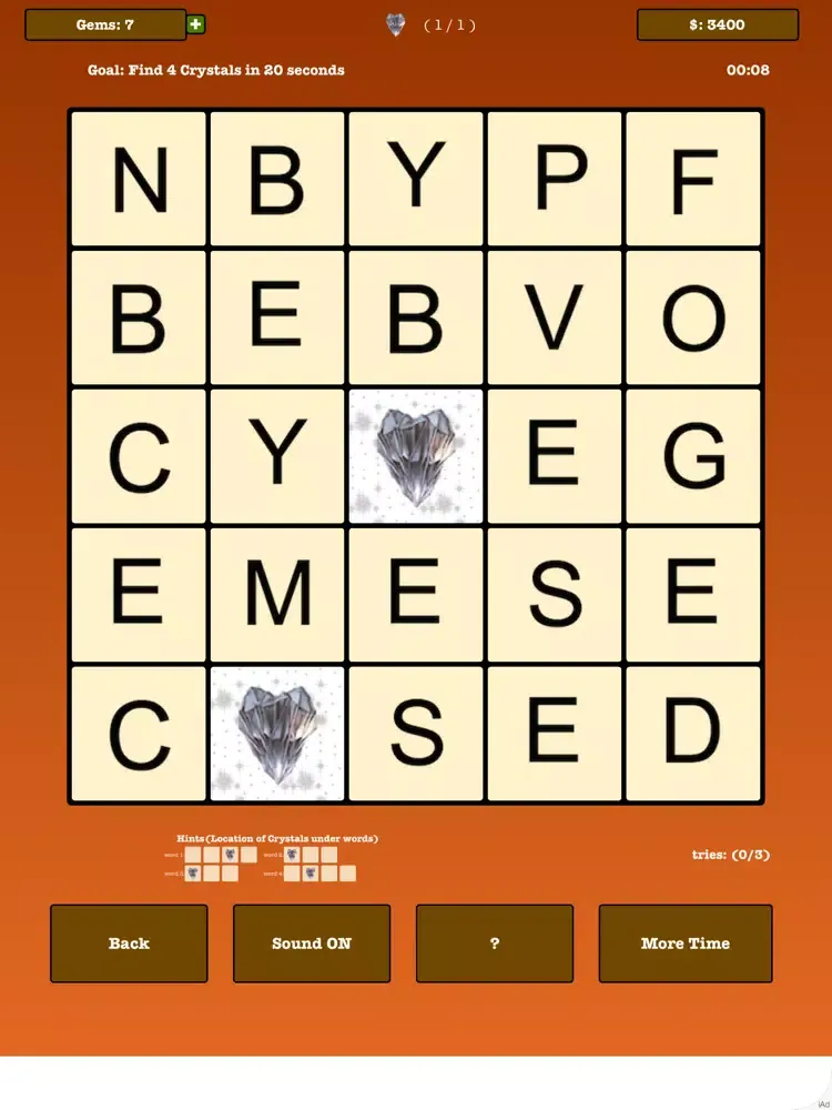 تصاویر WordGems-A word finding puzzle iPad 