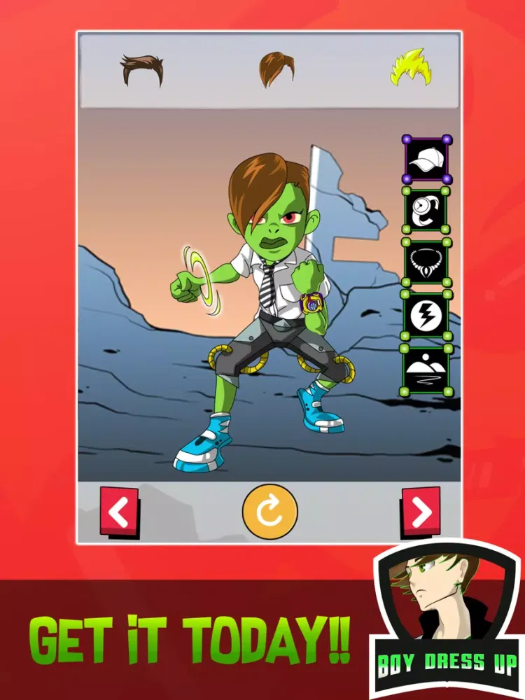 Captures d'écran de Super Alien Ben Dress Up iPad 