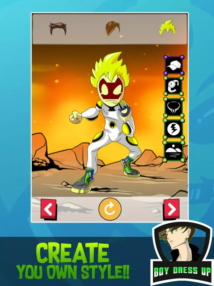 Captures d'écran de Super Alien Ben Dress Up iPad 