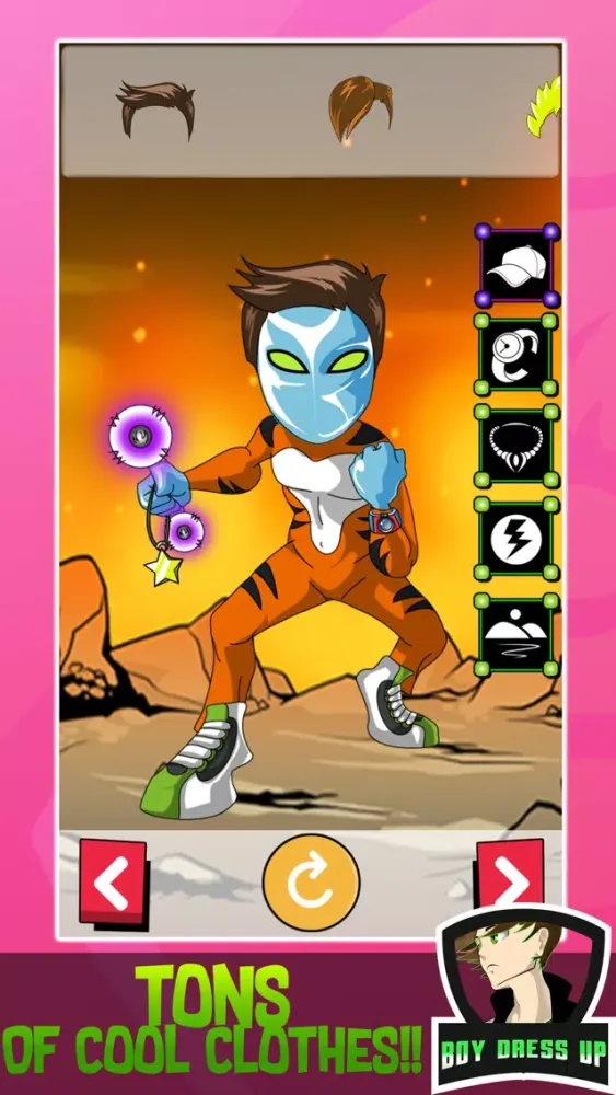 Captures d'écran de Super Alien Ben Dress Up