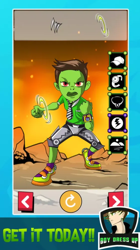Captures d'écran de Super Alien Ben Dress Up