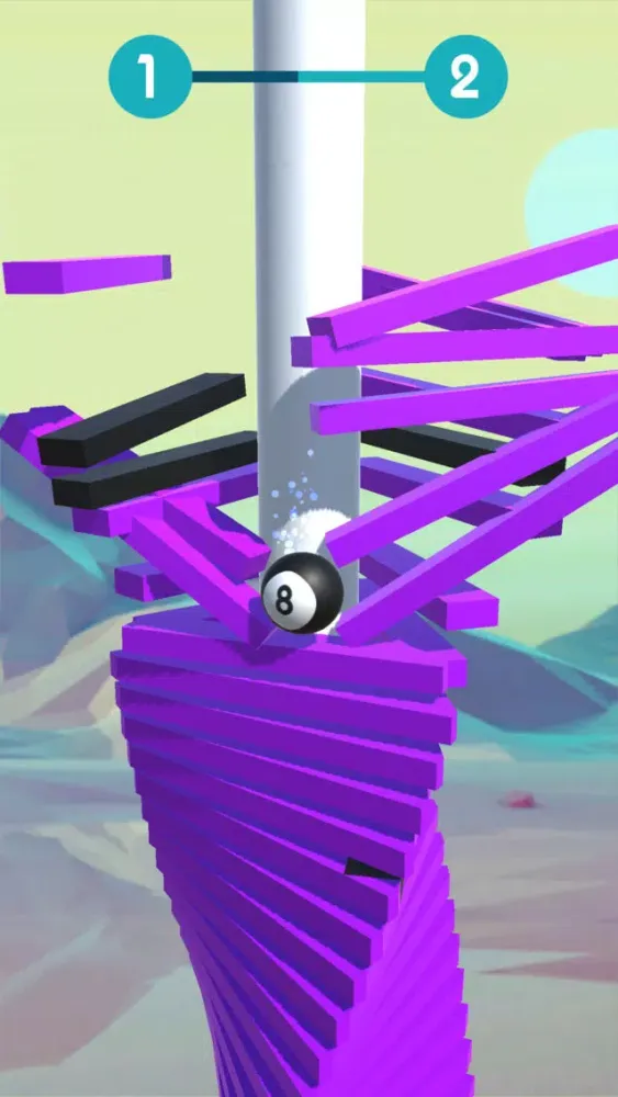 ball stack blast fall helix 3d 스크린샷
