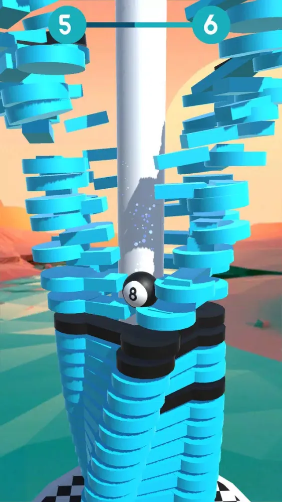 ball stack blast fall helix 3d 스크린샷