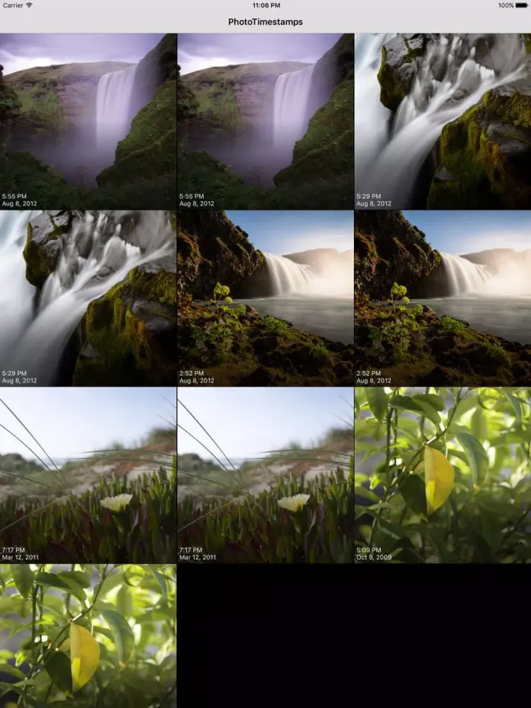 Photo Timestamps iPad  Ekran Görüntüleri